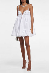 Crystal Trim Sweetheart Cut Out Bubble Hem Mini Dress 4
