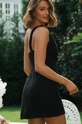 One Shoulder Knot Front Wrap Mini Dress 2