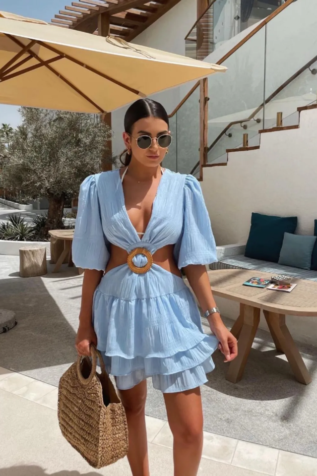 Paloma Puff Sleeve Mini Dress