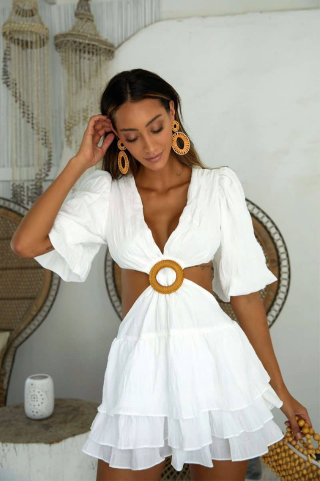 Paloma Puff Sleeve Mini Dress