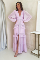Lorie Long Sleeve Ruffle Gown 2