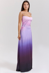 Anabella Black Lace Up Maxi Dress 27