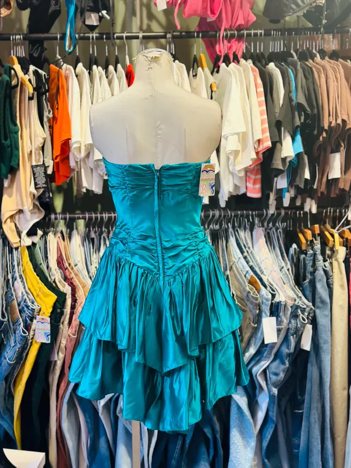 Elegant Sweetheart Blue Satin 17th Birthday Outfits  Short Graduation Homecoming Dress S915 | FashionAxe