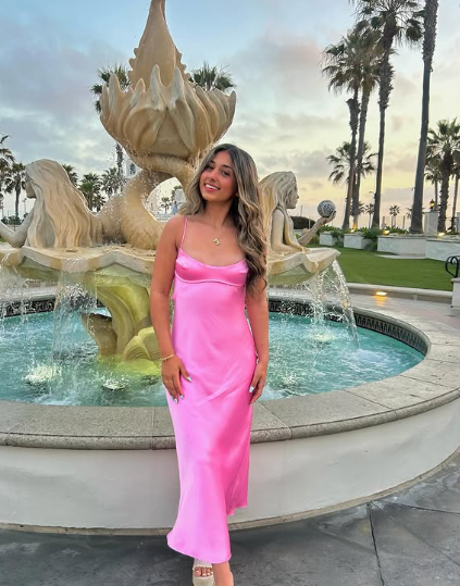 Sexy Sheath Long Straps Light Pink Prom Dresses cc1362