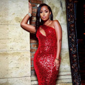 Bodycon Sequin Maxi Dress