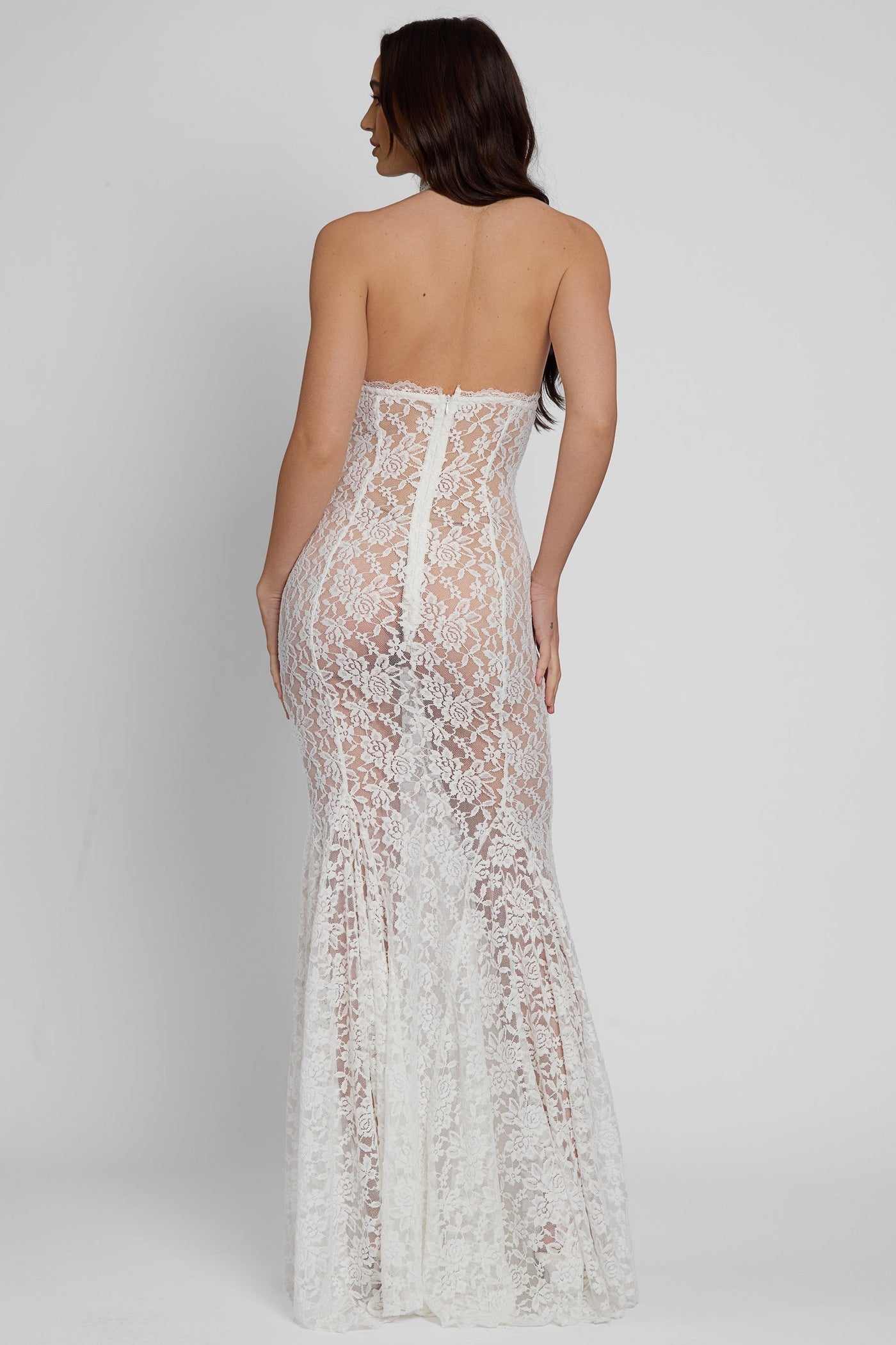 Frederica Halter Cutout Lace Maxi Dress 7