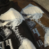 Dark Wind Skull Print Casual Hoodie