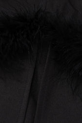 Fuzzy Tiered Cami Dress with Rhinestones