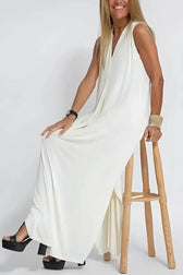 Sleeveless Maxi Dress and Duster Cardigan Two Piece Set 11