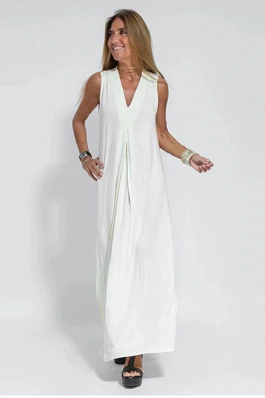 Sleeveless Maxi Dress and Duster Cardigan Two Piece Set 9
