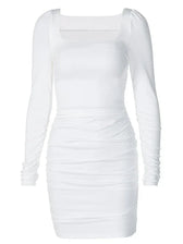 Party Elegant Streetwear Club White Mini Dress