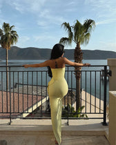 Mermaid Strapless Slit Prom Party Dress 2