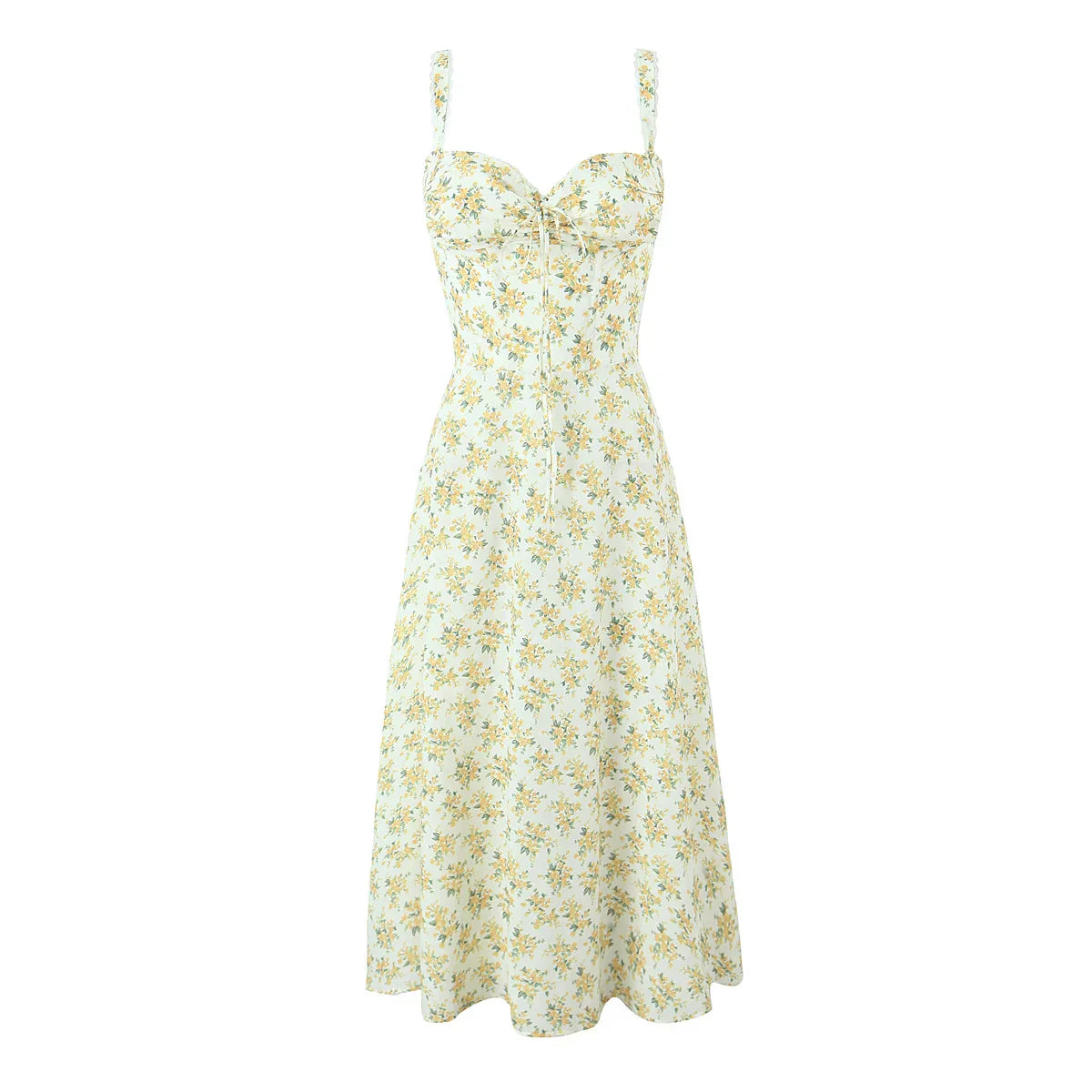 MIRIAM MIDI DRESS Yellow