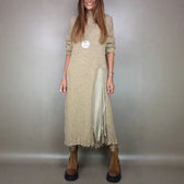 Knit High Neck Long Sleeve High Split Maxi Two Piece Set 6