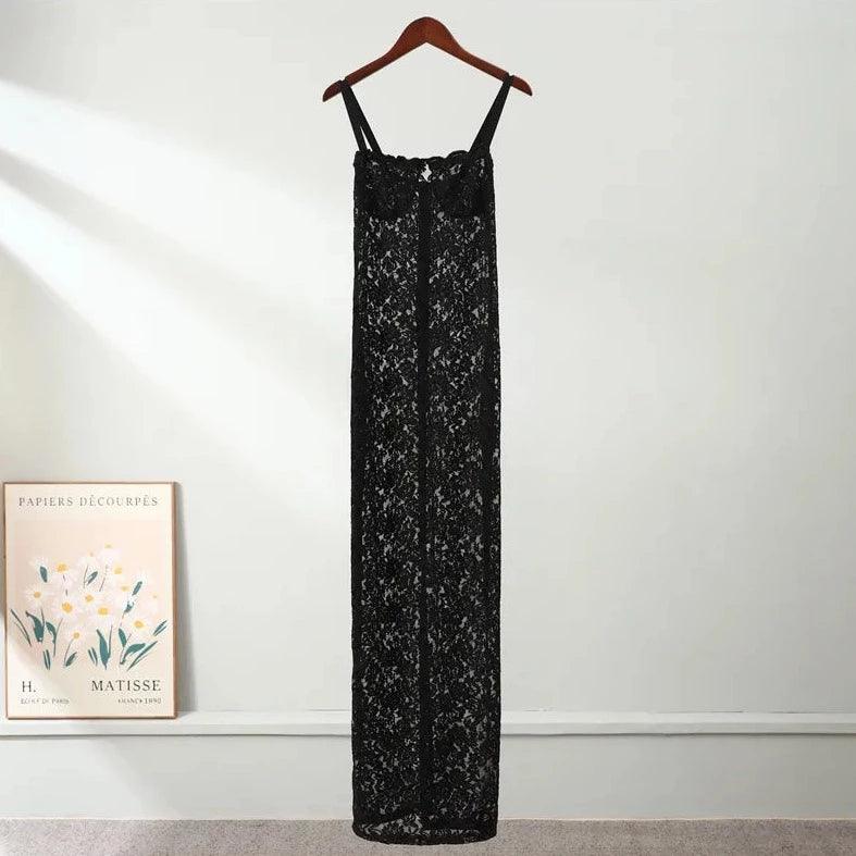 Forever In A Moment Lace Sheer Maxi Dress 14