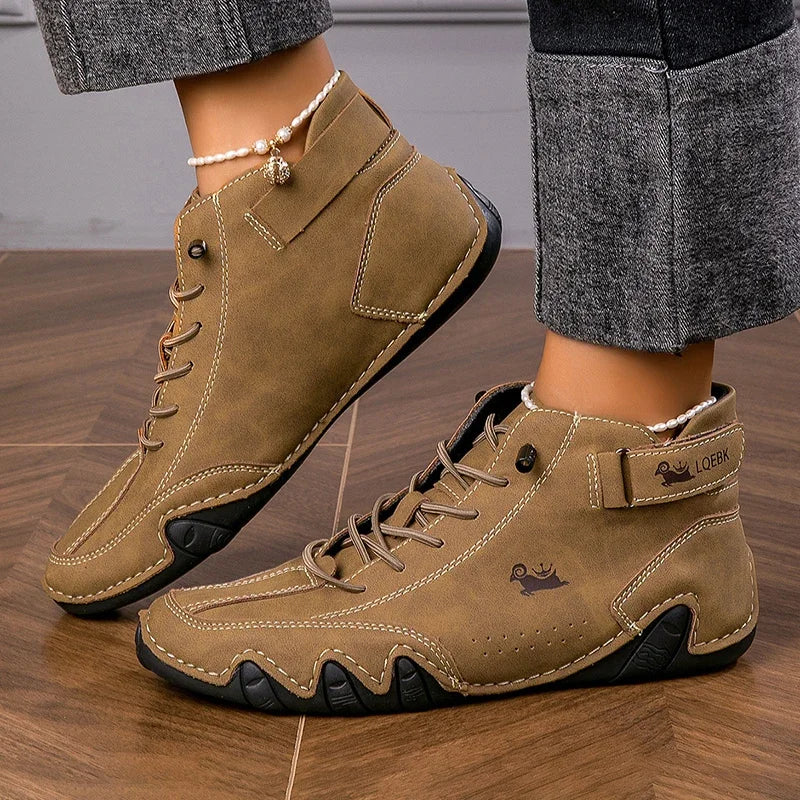 Suede Look Lace Up Low Top Sneakers 4