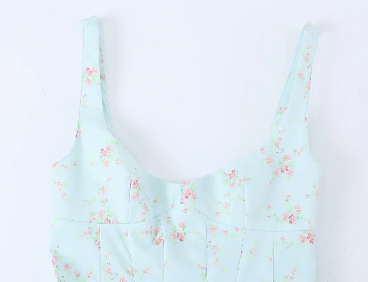 AMITU FLORAL MINI DRESS