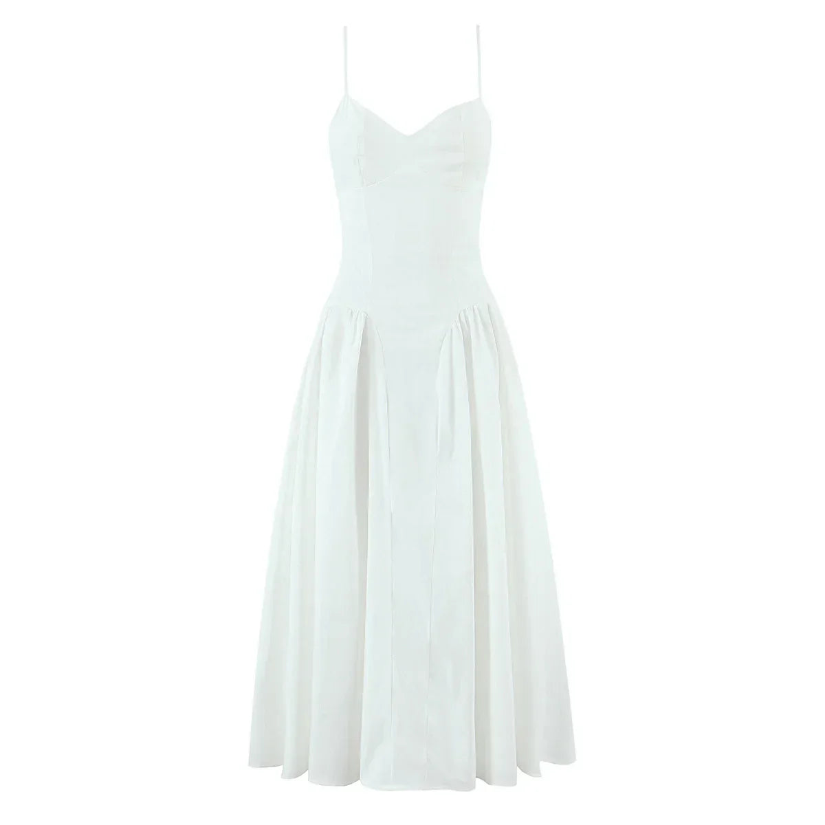 MARIA MIDI DRESS White