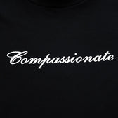 Compassionate Short-Sleeve Stylish Black Tee