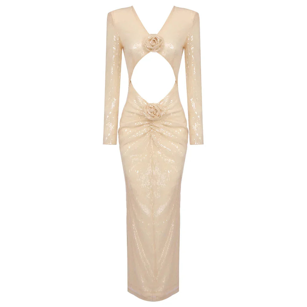 ESTHER MAXI DRESS Beige