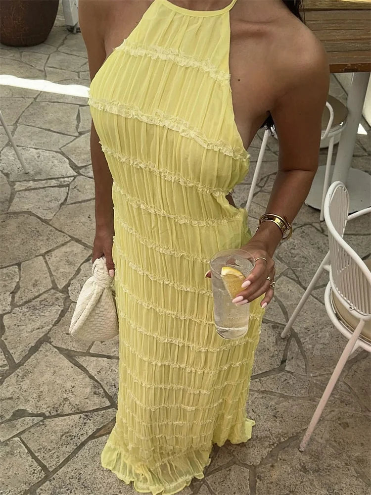 VIOLI MAXI DRESS Yellow