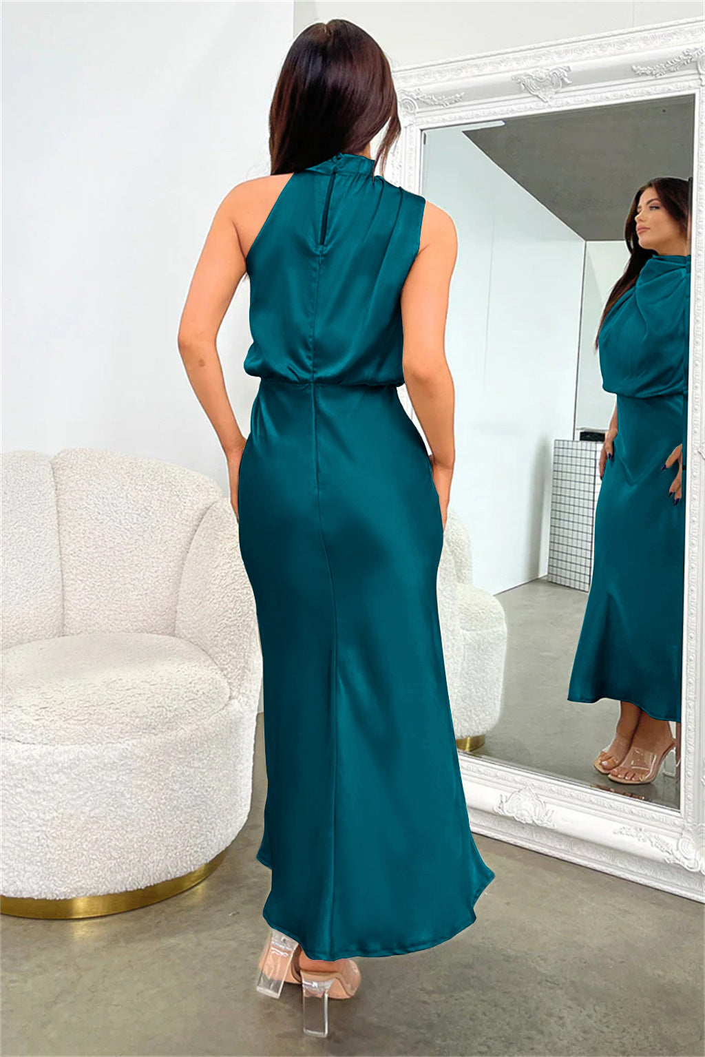 Sleeveless Off Shoulder Bodycon Elegant Maxi Dresses Wedding 33