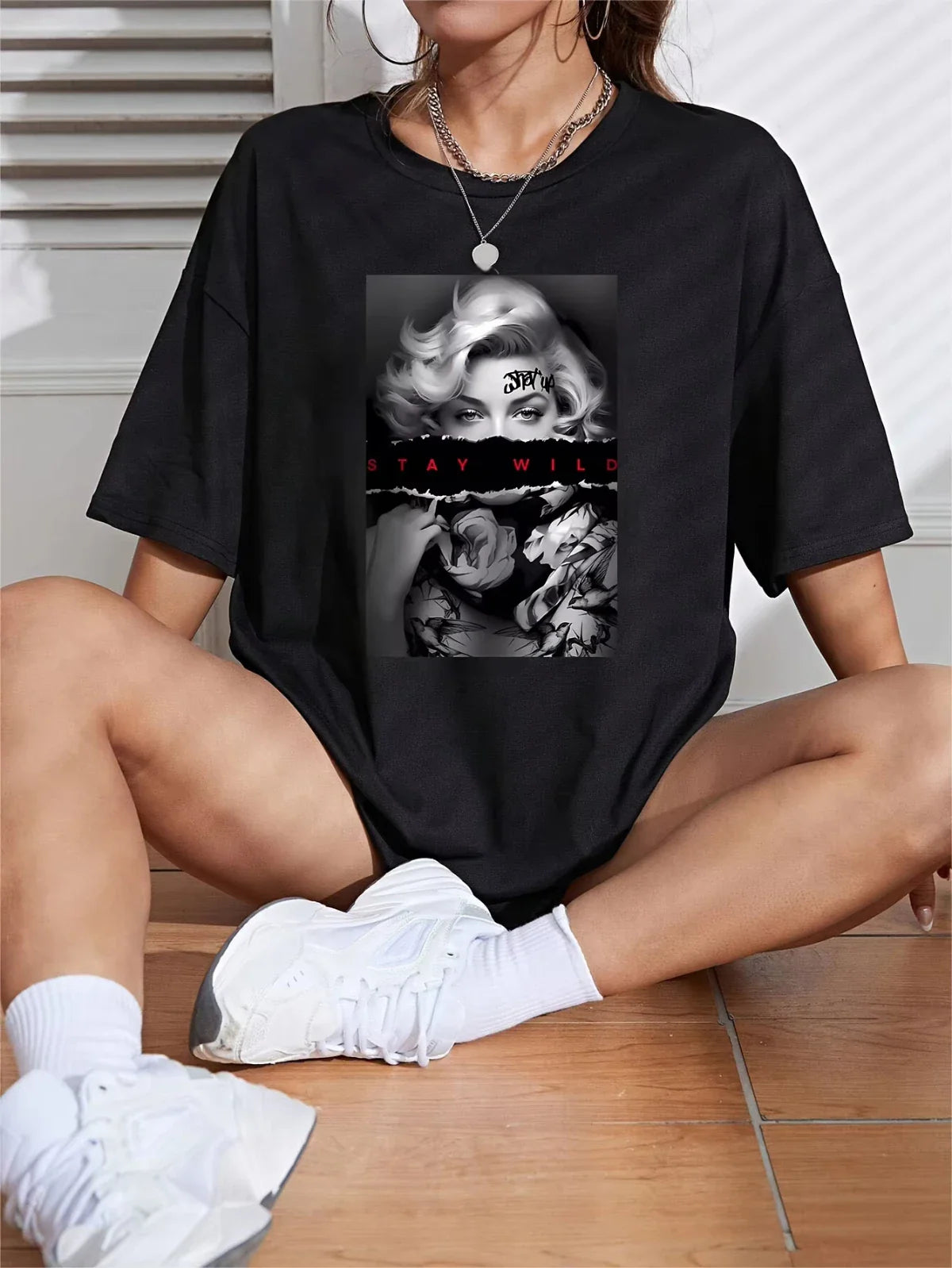 Geometric Vintage Casual T-shirt