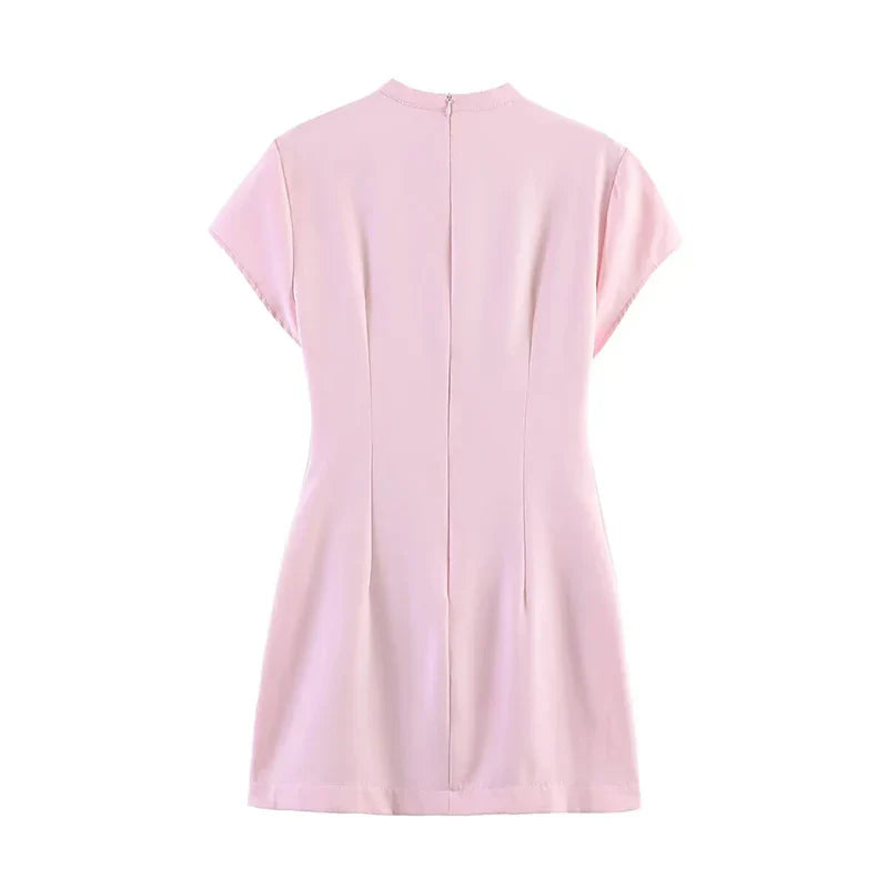 VANIA POLKA DOT TIE MINI DRESS