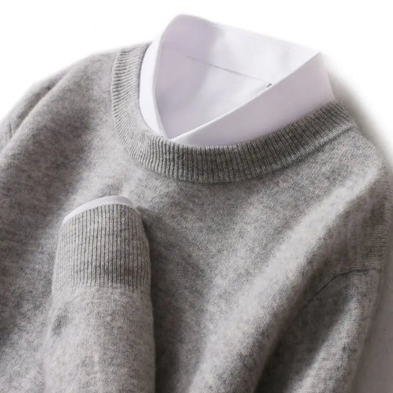 Crew Neck Long Sleeve Knit Sweater