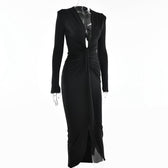 Party Robe Bodycon Deep V Neck Bandage Ladies Dress