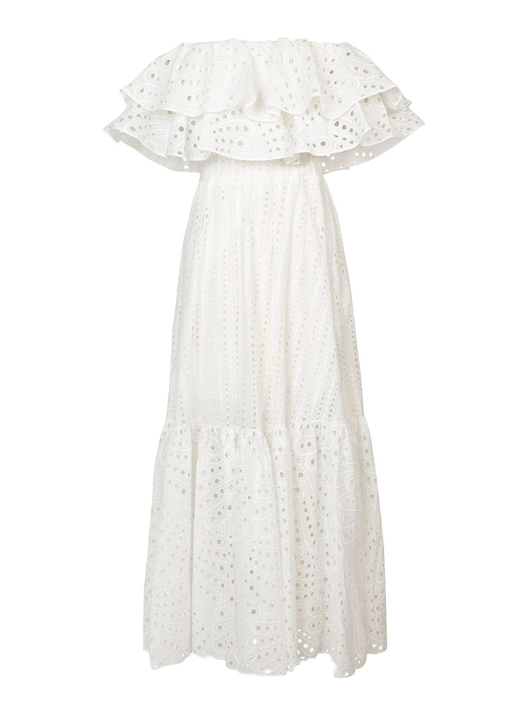 ADEEN MAXI DRESS White