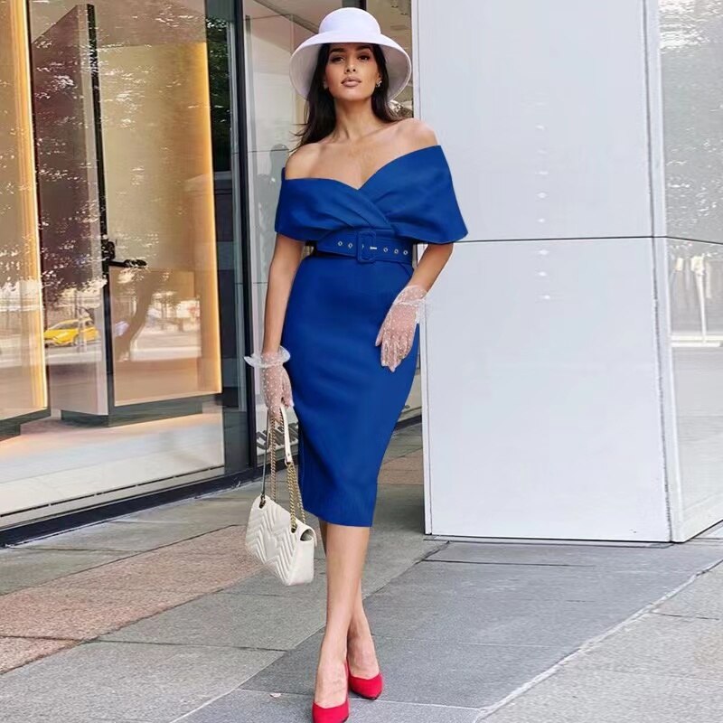 Amabel Boutique Cocktail Dress for Women Party Wear Statement Occasion Edit