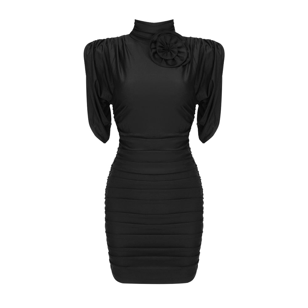 ELENA MINI DRESS Black