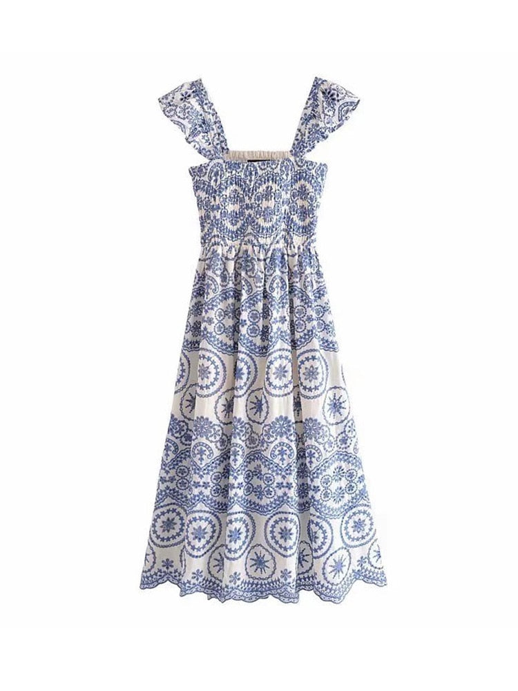 ASJA MIDI DRESS Blue