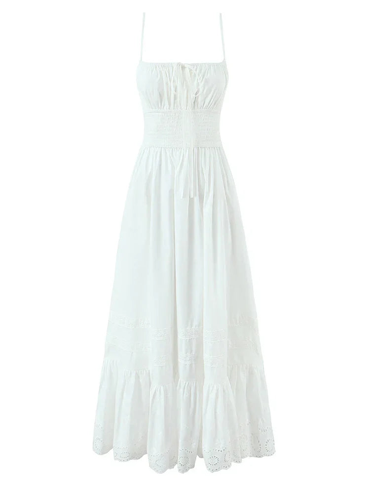 TOSCANA MIDI DRESS White