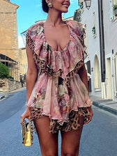 Leopard Mesh Patchwork Maxi Dress 11