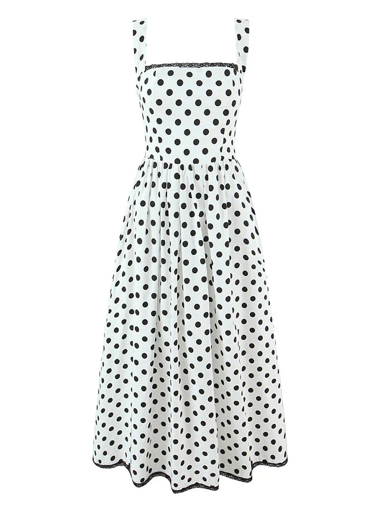 ENSLE POLKA DOT MIDI DRESS Polka Dot