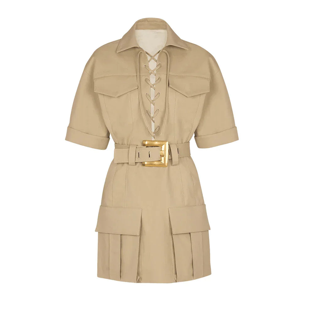 SEMANA CARGO DRESS Khaki