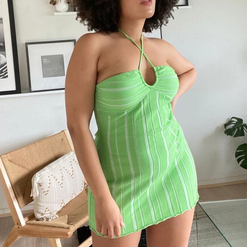SHILLOH MINI DRESS Green