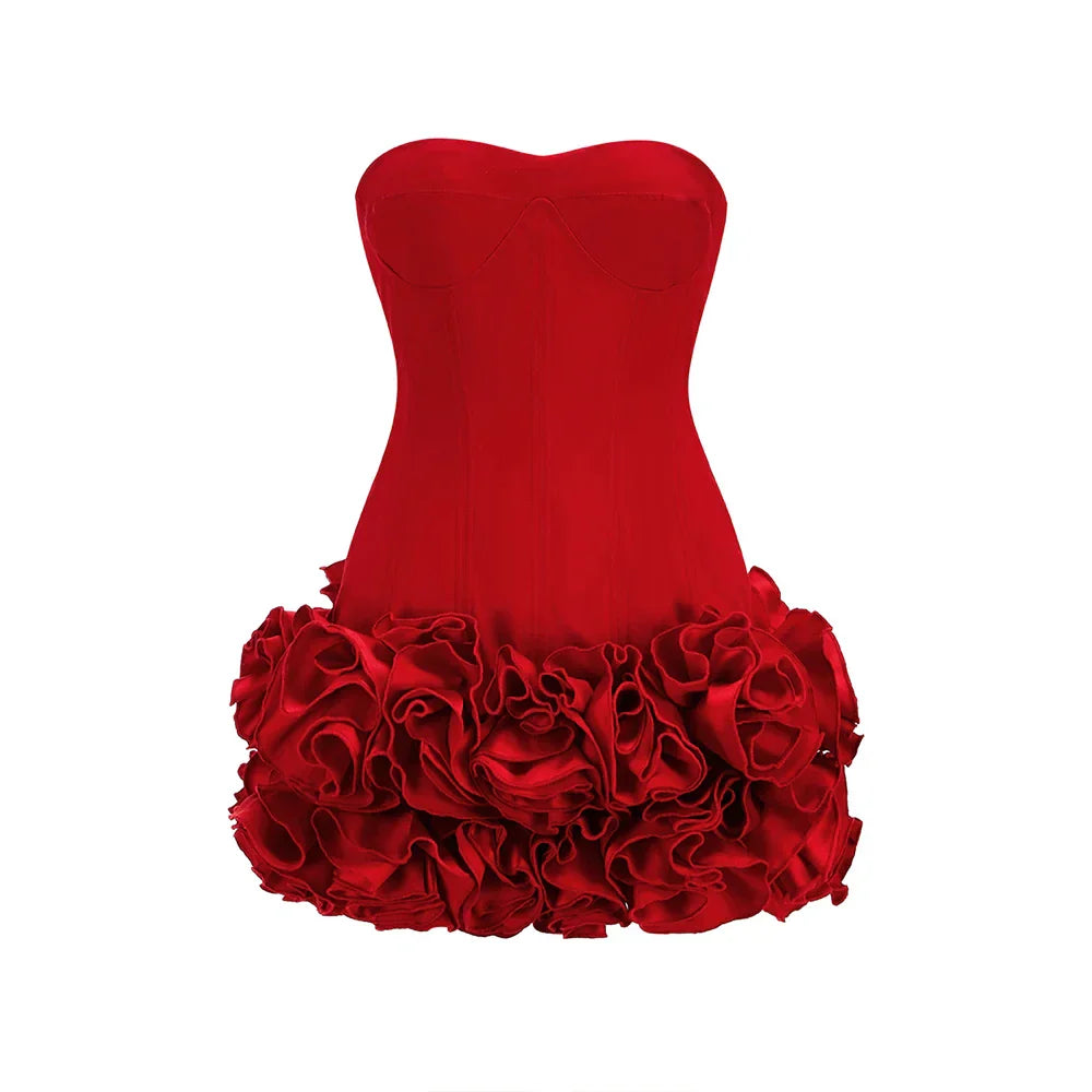 MIRELA MINI DRESS Red