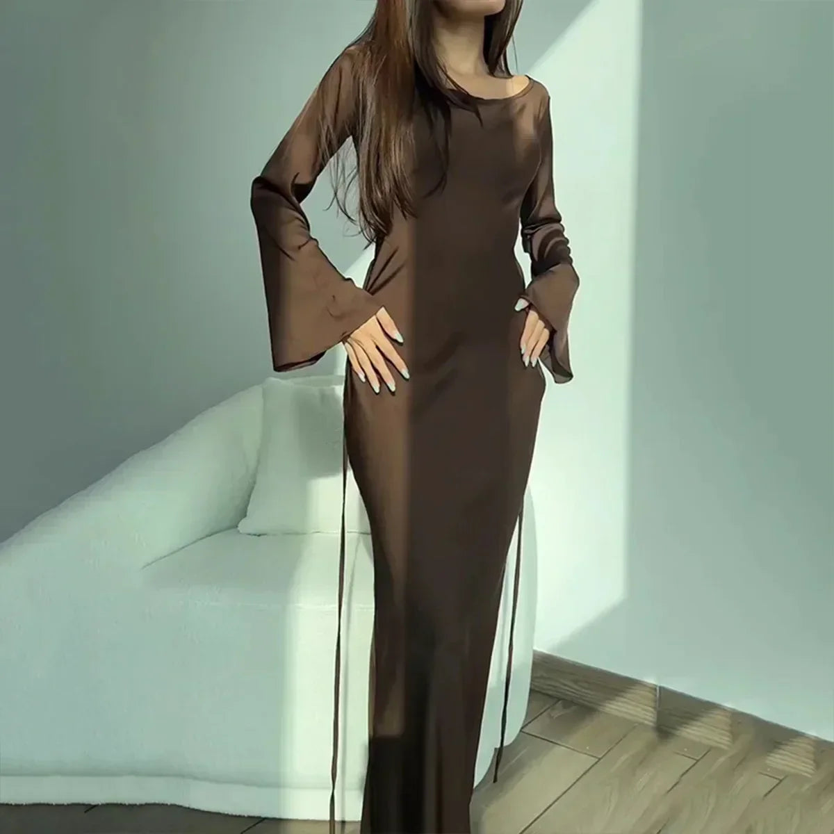 Paola Long Sleeved Womens Classic Dress with Premium Casual Styling