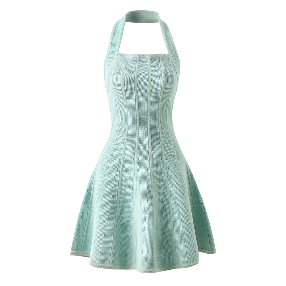 MONA MINI DRESS Light Blue