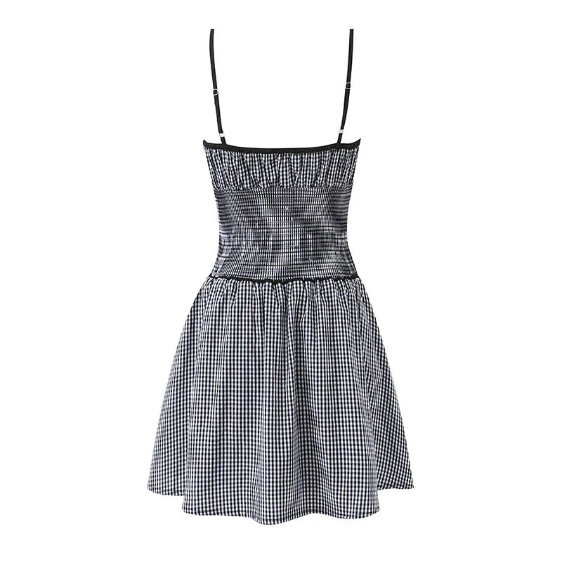 LAVANI PLAID MINI DRESS