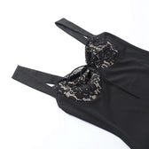 Love At First Sight Lace Satin Mini Dress 13
