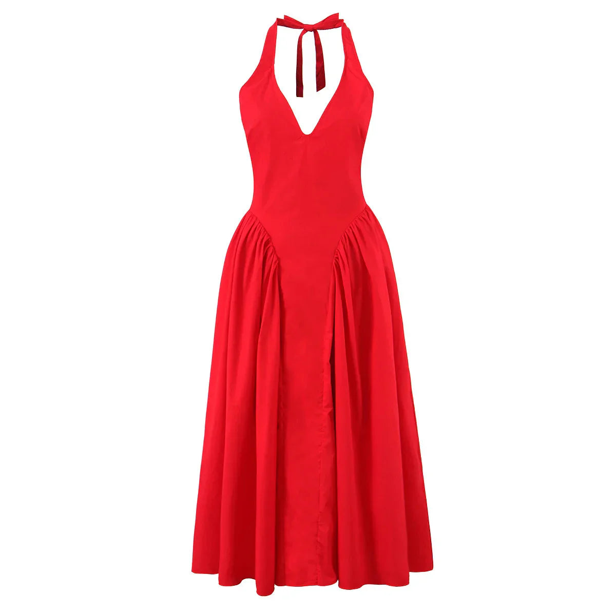 MARLI MIDI DRESS Red