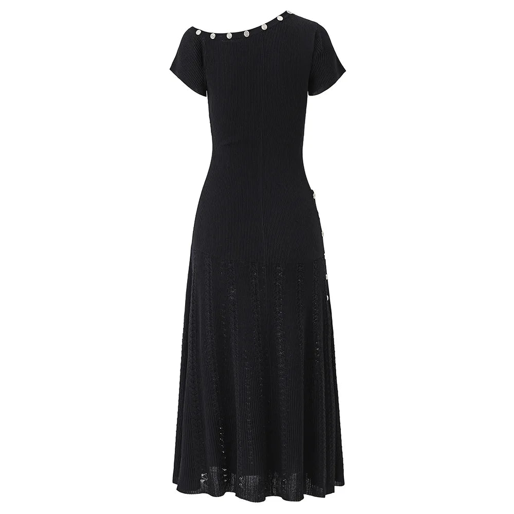 MARIENNE KNIT DRESS Black
