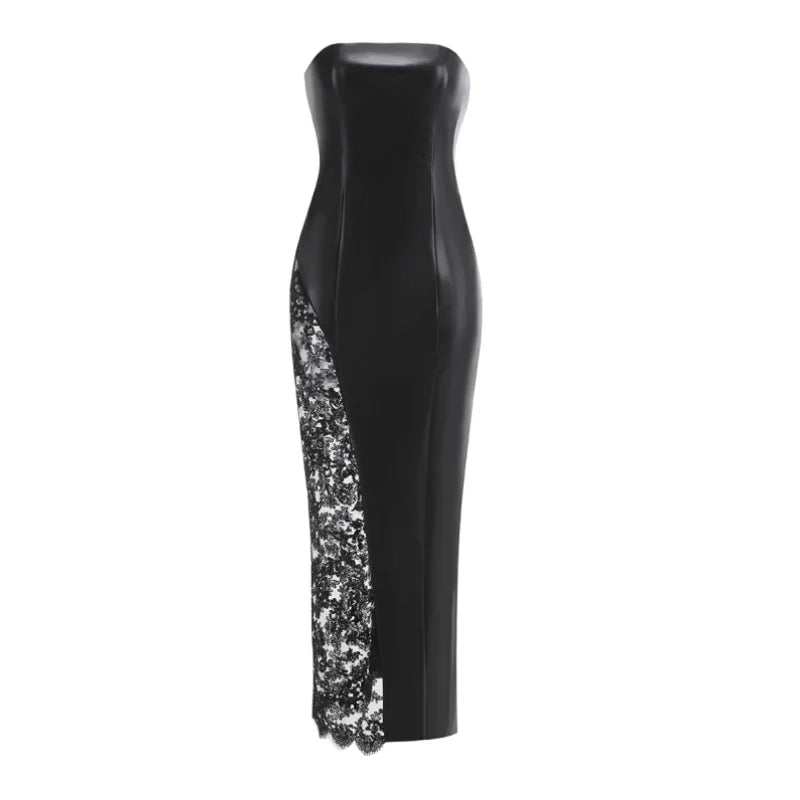 Women's Patchwork Evening Party Dress