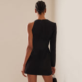 Fifth Avenue One Shoulder Diamond Mini Dress 3