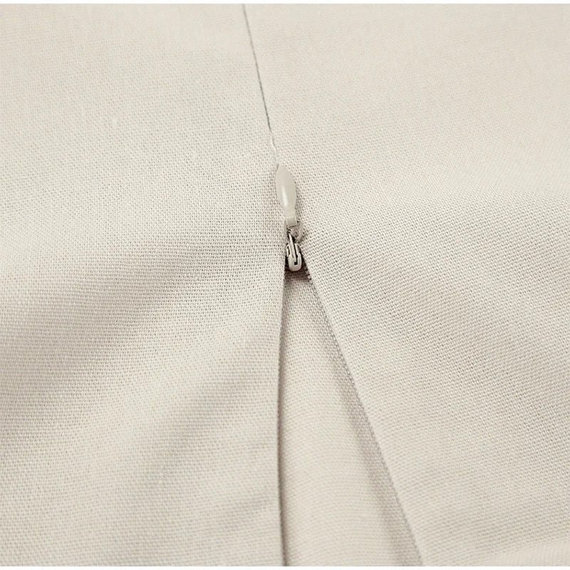 Slip Dress Women Summer Cotton Lined Loose Dresses Sleeveless Thin Straps White Long Dresses Backless Beach Holiday Dresses