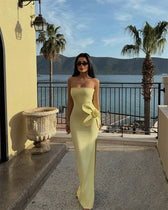 Mermaid Strapless Slit Prom Party Dress 3